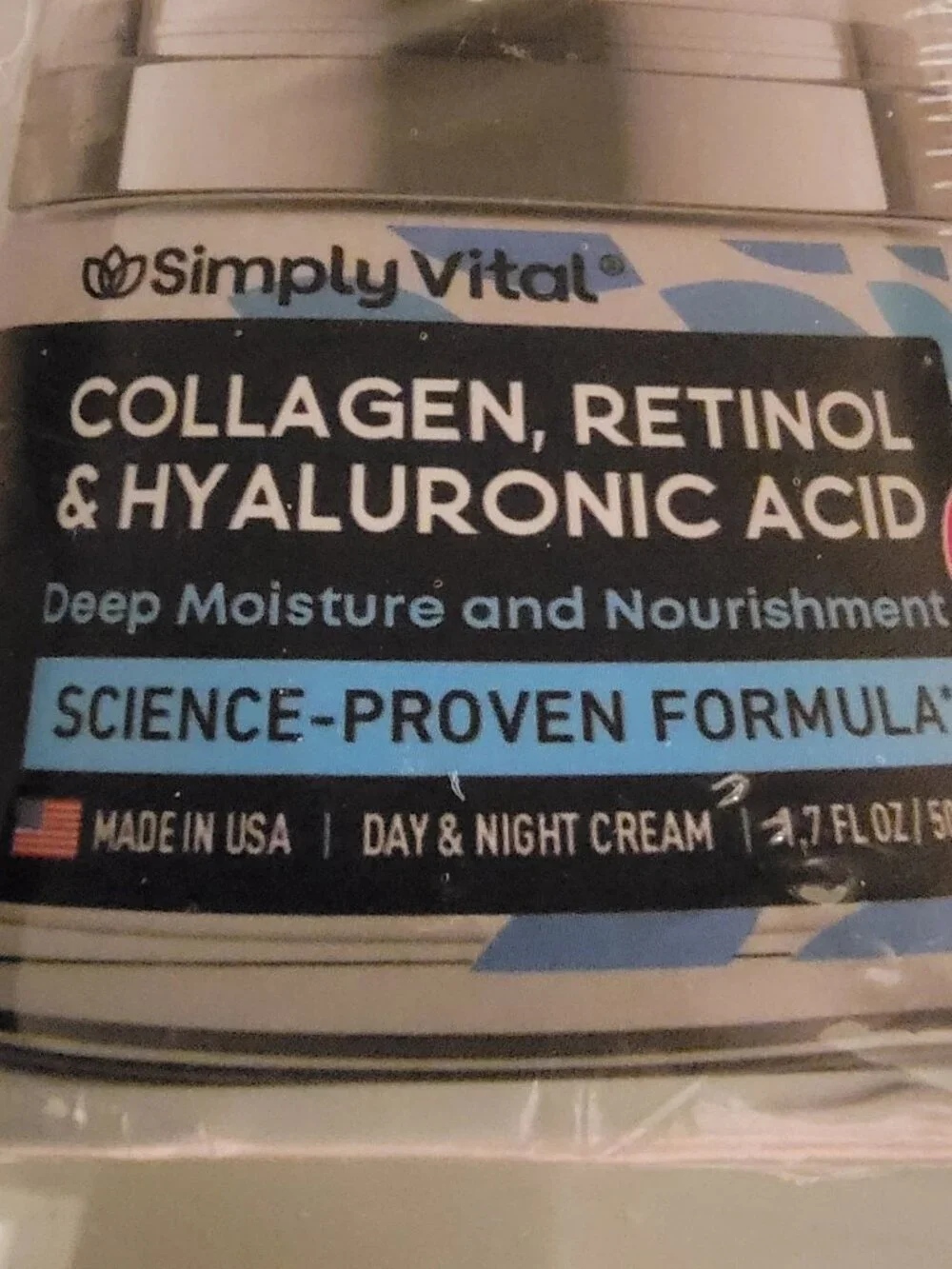 Simply Vital Collagen, Retinol‎ & Hyaluronic Acid Moisturizer NIB